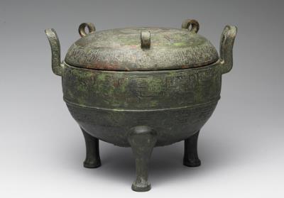 图片[3]-Ding cauldron with bands of animal pattern, late Spring and Autumn period, c.6th-5th century BCE-China Archive